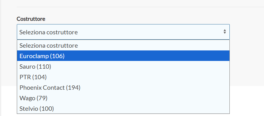 Ricerca seleziona il costruttore per il morsetto da circuito stampato